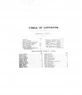 Table of Contents, Red Willow County 1905